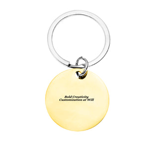 Stainless steel keychain (double-sided laser engraving)