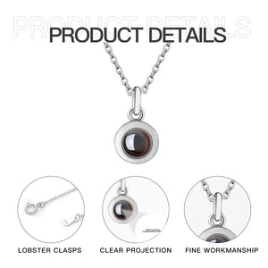 Titanium Steel Projection Necklace - Cylindrical