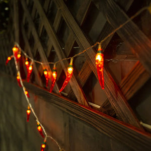Red Chili Pepper LED String Lights – Fun Decorative Outdoor & Indoor Lighting