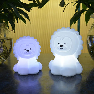 Lion Silicone Nightlight – USB Rechargeable LED Ambient Lamp
