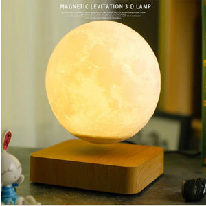 Levitating 3D Moon Lamp – Magnetic Floating LED Night Light & Ambient Decor