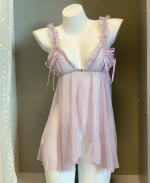 Purple lace dress S503