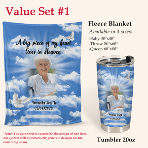 In Loving Memories Custom Photo Blanket Memorial