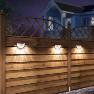 Solar LED Fence and Wall Light – Outdoor Solar Powered Garden & Landscape Lighting