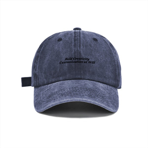 Washed baseball cap