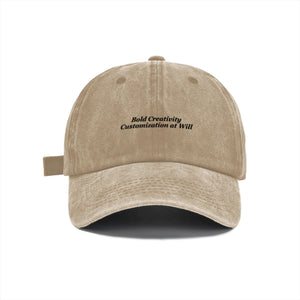 Washed baseball cap