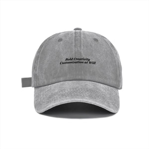 Washed baseball cap