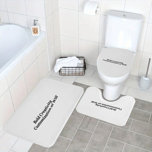 Bathroom four-piece set (bath mat + shower curtain)