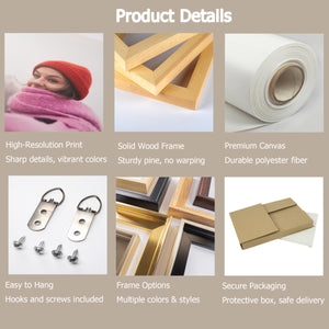 Horizontal floating frame decorative painting 4:3