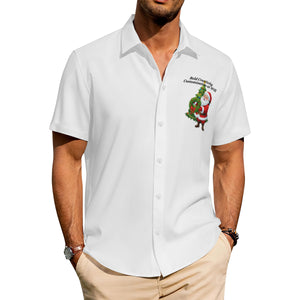 Four-way stretch Hawaiian men's casual shirt