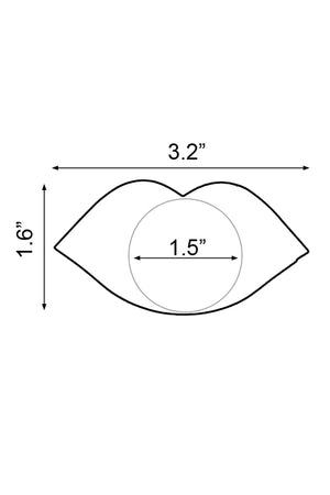 Blue Lips Nipple Pasties