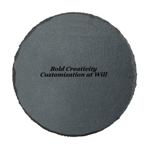 Round pet tombstone (rock slab painting)