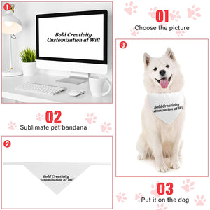 Double-layer pet bandana (Velcro - double-sided printing)