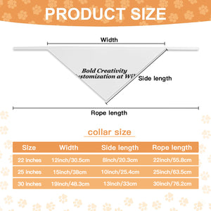 Double-layer pet bandana (Velcro - double-sided printing)