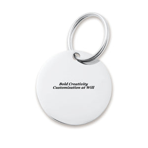 Stainless steel pendant (double-sided laser engraving)