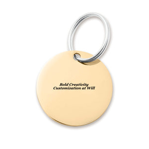 Stainless steel pendant (double-sided laser engraving)