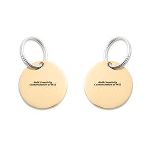 Stainless steel pendant (double-sided laser engraving)