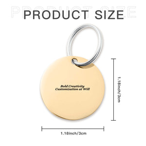 Stainless steel pendant (double-sided laser engraving)