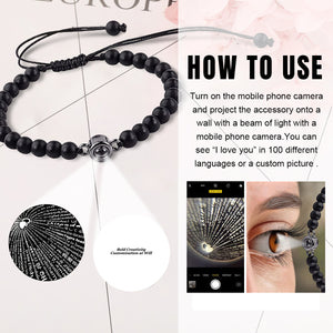 Titanium Steel Projector Custom Bracelet