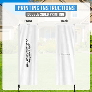 Outdoor advertising flag - 2.3 x 7.2 ft