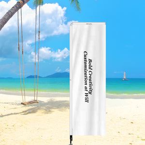 Outdoor advertising flag - 2.3 x 7.2 ft