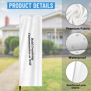 Outdoor advertising flag - 2.3 x 7.2 ft