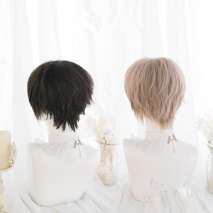 Black Brown Universal Handsome Harajuku Wig WS2071