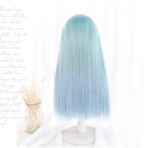 lolita straight hair gradient wig WS2107
