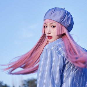 Lolita soft pink long wig WS2190