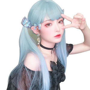 lolita straight hair gradient wig WS2107