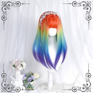 Colorful Raiinbow wig WS2317