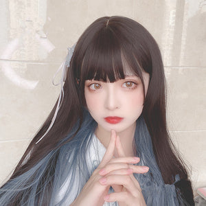 lolita natural long straight wig WS2175