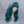 Fashion wavy curly blue green wig WS1140