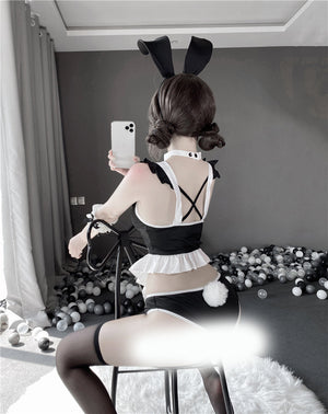Black and White Rabbit Ears Uniform Set  KF83205