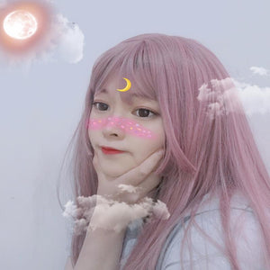 Lolita Japanese long straight hair wig WS2072