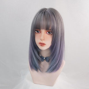 Fashion Lolita Mid-length Straight Wig WS1171