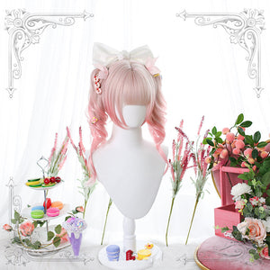 Lolita pink double ponytail wig WS2337
