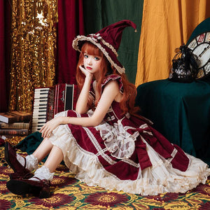 Lolita Orange Natural Curly Wig WS2118