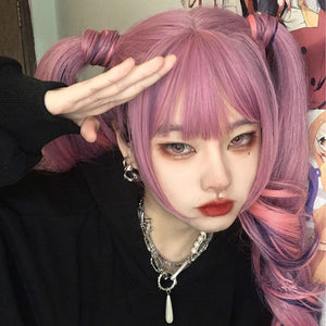 Egirl style pink wig WS2360