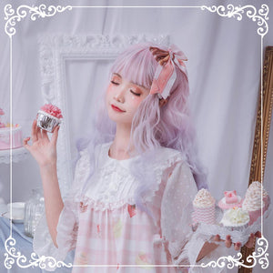 Lolita Harajuku Pink Purple Blue Dyed Wig WS2140