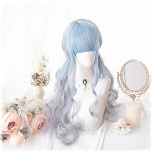 Lolita Harajuku Gradient Big Wave Curly Wig WS2254