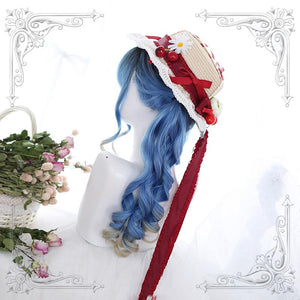 Harajuku Lolita Curly Blue Wig WS1305