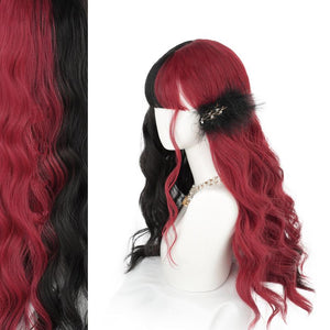 Harajuku witch cos red and black wig WS2343