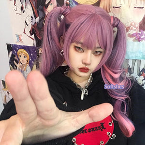 Egirl style pink wig WS2360