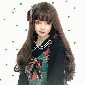 Chocolate double ponytail female Lolita wig WS2050