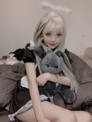 Cool Golden Mixed Black wig WS2300