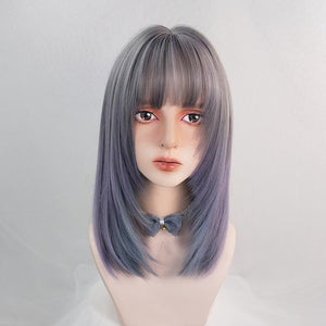 Fashion Lolita Mid-length Straight Wig WS1171