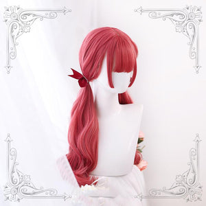 Harajuku Lolita Long Curly Hair Red Wig WS1320