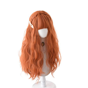 Long curly double ponytail female Lolita wig WS2076