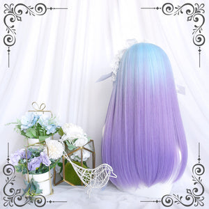 Dreamy blue and purple wig WS2351